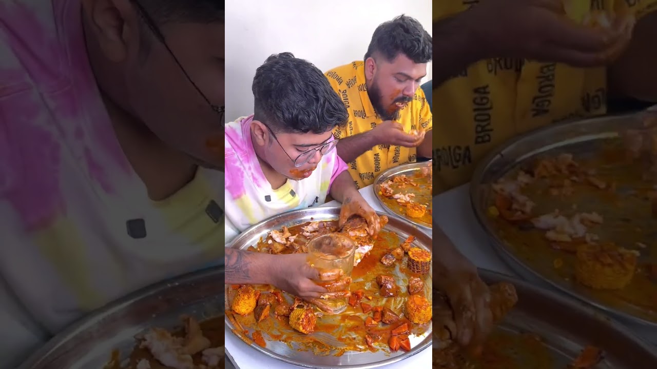 American Chicken Eating Challenge 🤯🥵 #kandalovers #nonvegworld #foodie