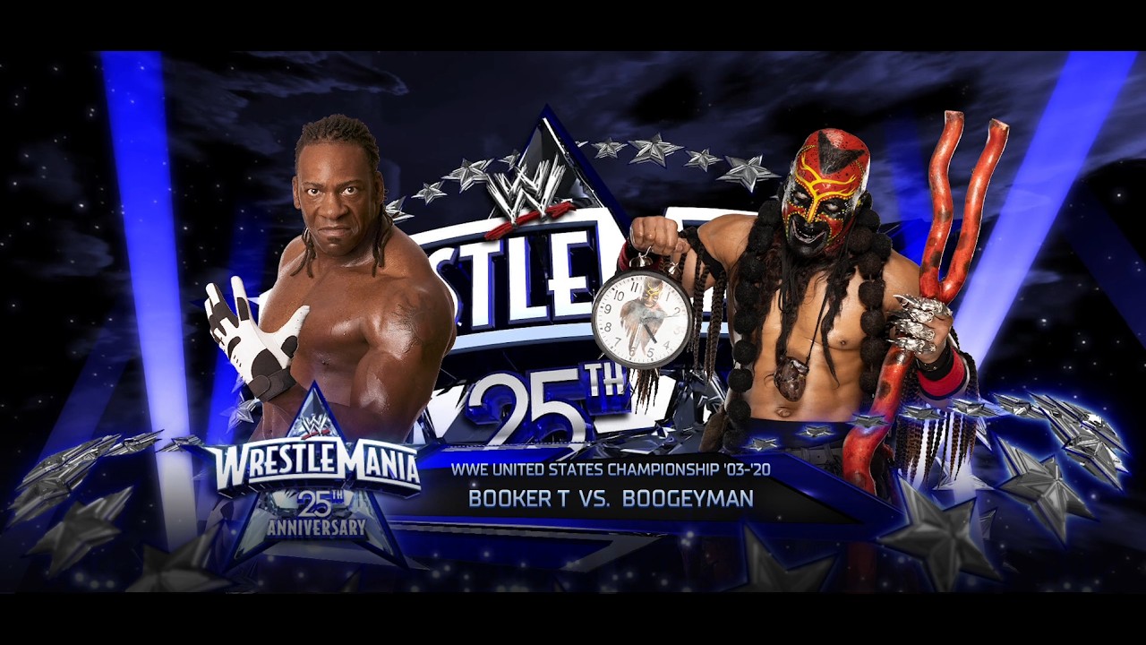 Boogy Man VS. Booker T | United States Championship | WrestleMania 25 | 4K 60fps
