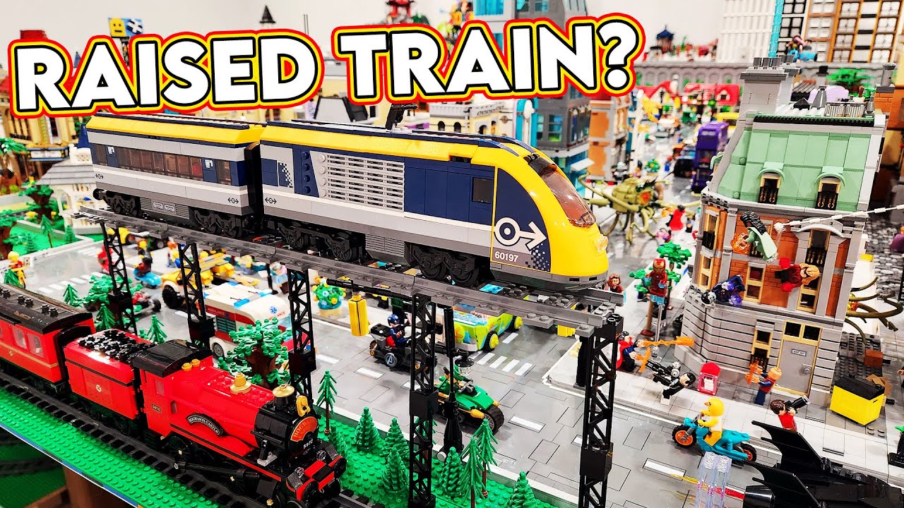 Add Raised Train Track to the LEGO CIty? 