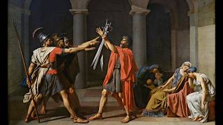 The Oath of the Horatii - Jacques Louis David (English)