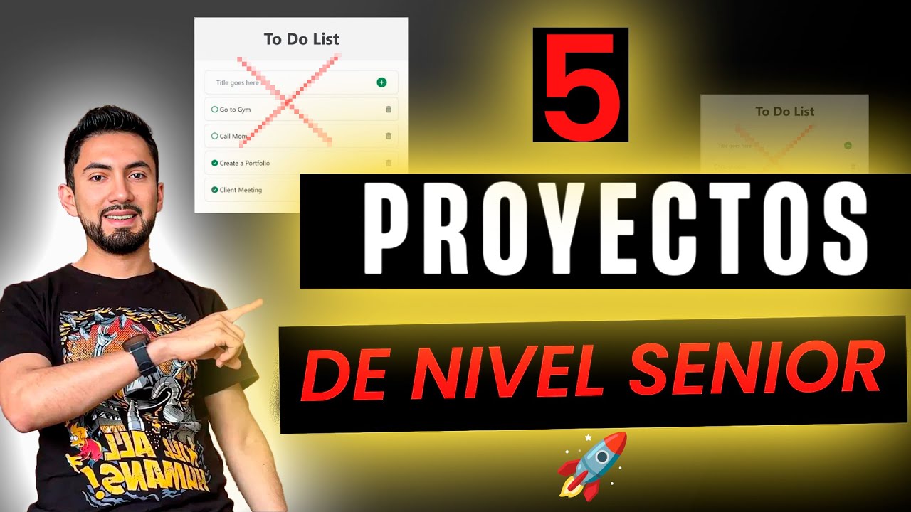 ¡DEJA de hacer To-Do Apps! 5 Proyectos para pasar de JUNIOR a SENIOR (El método que SÍ funciona) ✅