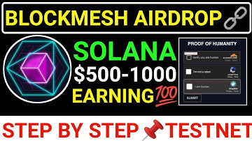 📌BLOCKMESH SOLANA AIRDROP🔗TESTNET $500-1000 EARNING☑️NEXT HYPERLIQUID💯NEW TASK  #blum #major