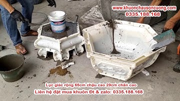 Khuôn chậu Sơn Cương   Hướng dẫn đổ chậu Chậu lục giác ABS 65