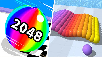 Ball Run 2048 🆚 Canvas Run🌻🧿🌺🌈Max Levels Walkthrough Android IOS Update Gameplay BT11