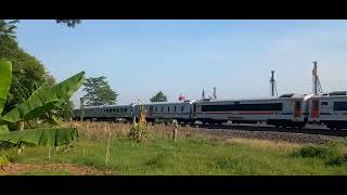 KERETA API CIREMAI EKSPRES MELINTAS DI TIKUNGAN KURIPAN-UJUNGNEGORO