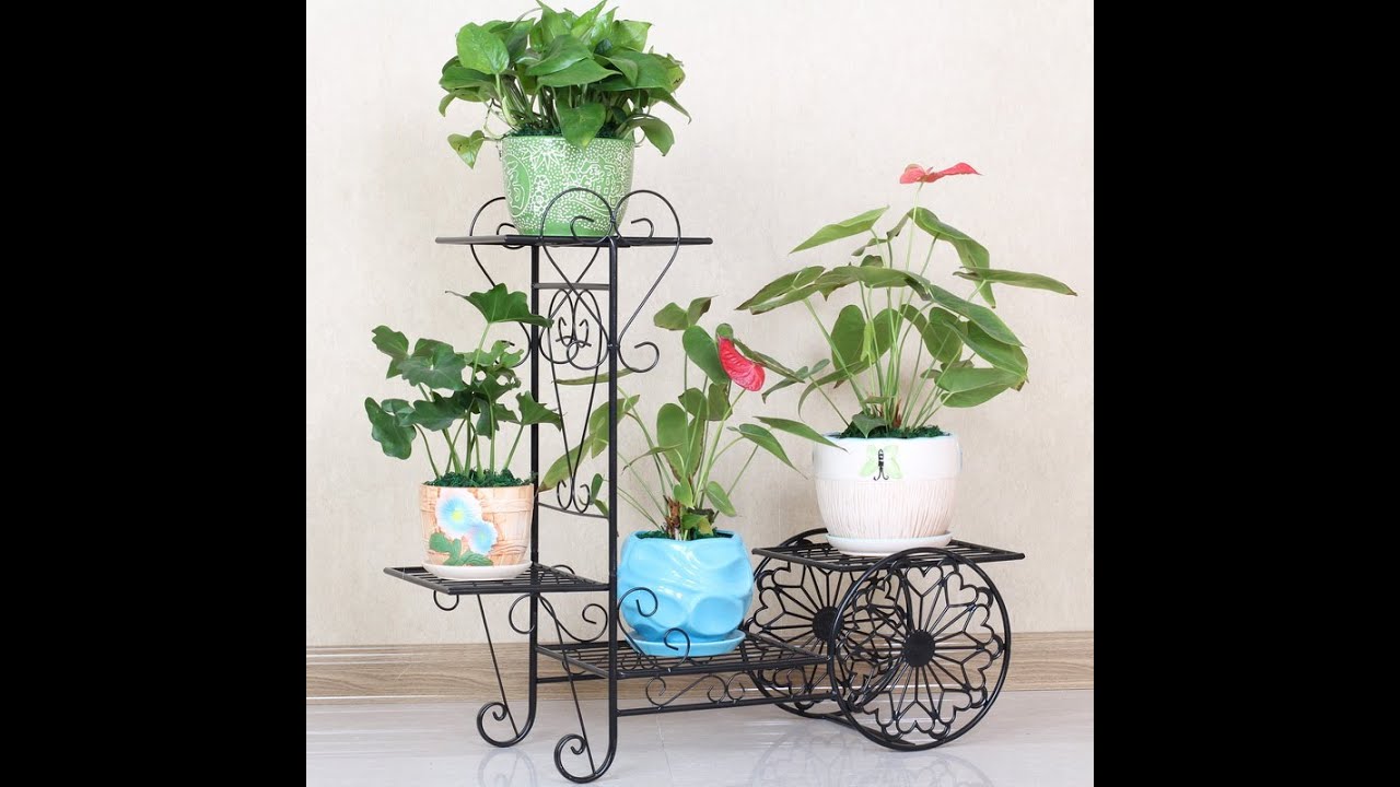 Multi-layer flower stand shelf balcony living room indoor garden flower