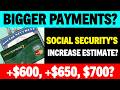 BIGGER PAYMENTS? SOCIAL SECURITY'S INCREASE ESTIMATE UPDATE FOR ALL SSI SSDI BENEFICIARIES?