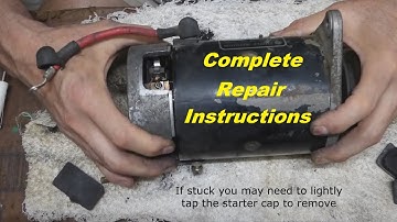 Golf Cart Starter Generator Testing & Repair - How to Replace Brushes