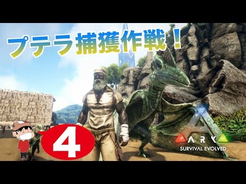 ４ Ps4 Ark Survival Evolved プテラノドン捕獲作戦 Youtube