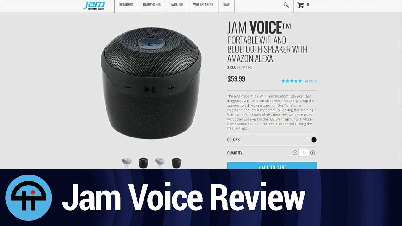 Jam Voice Alexa Speaker Review - YouTube