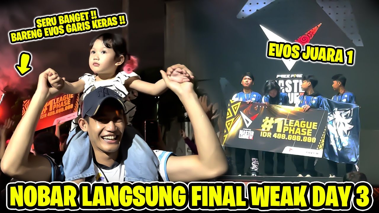 Nonton Detik Detik EVOS Juara 1 Bareng Anak Istri & EVOS Garis Keras ! Pecaah Banget Seru Offline