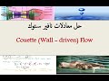 محاضرات الموائع المتقدم م8 ج1 حل معادلات نافير ستوك الجريان بين صفيحتين Couette Flow 