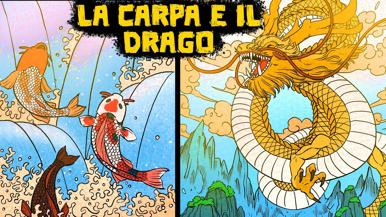 La carpa e il drago: la leggenda dell'origine del drago cinese - Mitologia  cinese 