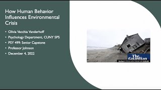 Psychology Capstone Showcase - Olivia Vecchia Vanderhoff