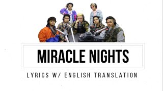 Miracle Nights Lyrics w/ English Translation - Allmo$t ft. L.A. GOON$ & Peso Mercado