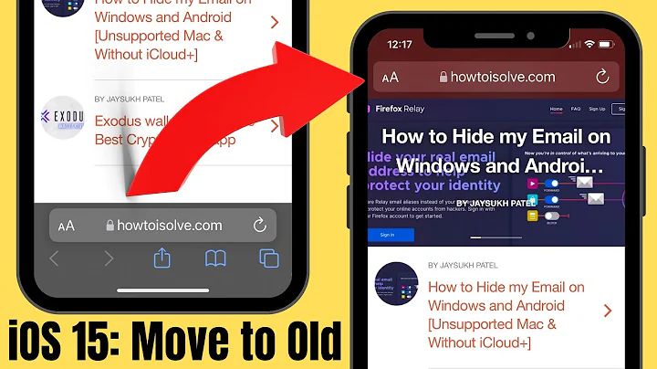 How to Move Safari Address Bar from Bottom to Top on iPhone - Fix Safari Search Bar in iOS 15