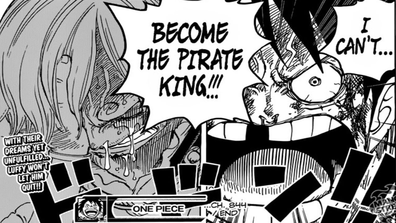 One Piece Manga Chapter 844 Review Luffy Vs Sanji A Tragic Outcome I M Not Going To Move Youtube