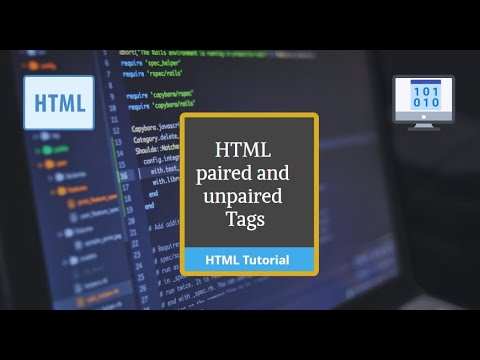 HTML paired and unpaired tags - YouTube