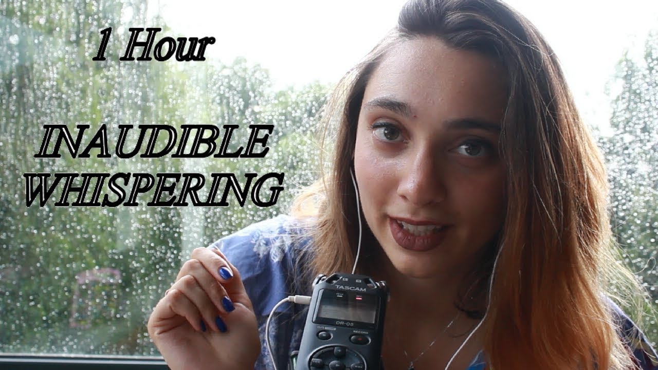 ASMR 1 HOUR OF INAUDIBLE WHISPERING! more than 1 hour
