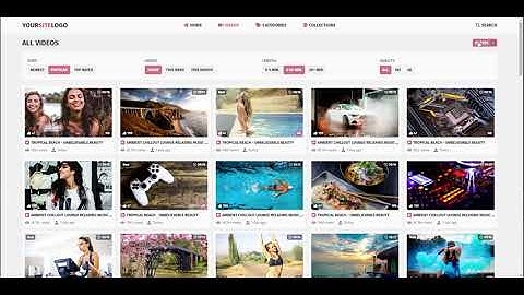 Template 4 - Color Scheme 3 (For Video Website)