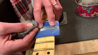 Tips From the Bench with Kirk: Cleaning a maple fingerboard
