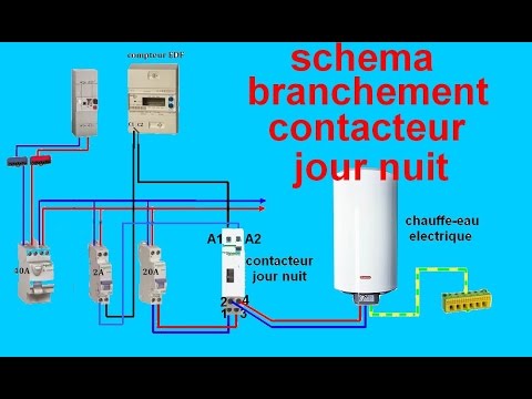 schema-electrique-branchemant-cablage-contacteur-jour-nuit