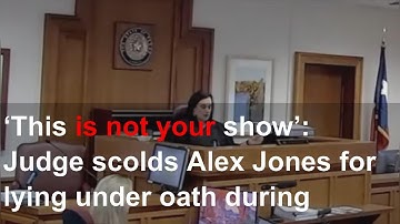 ‘This is not your show’: Judge scolds Alex Jones for lying under oath during defamation trial