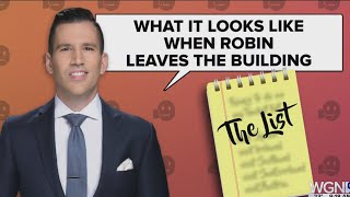 Pat's list on what it looks like when Robin leaves the building