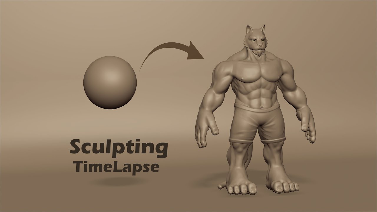 Sculpting Stylized Character In Zbrush Timelapse - YouTube