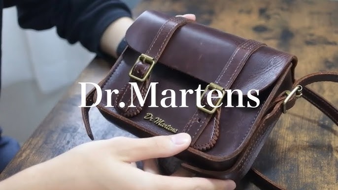Dr. Martens 11 Inch Leather Messenger Bag - Red,purple