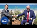 Macron takes subtle jab at Trump, says great to have US president as 'part of the club' at G7