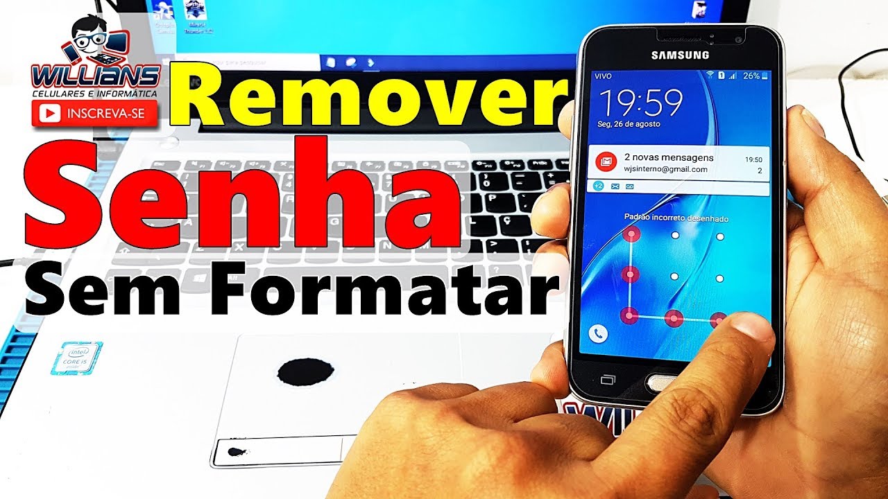 Como REMOVER SENHA SEM APAGAR ARQUIVOS Samsung J1 2016 SM J120 J120H