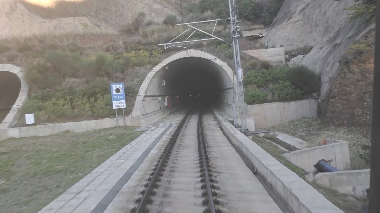 Intercity 51 at Othrys tunnel (Thessaloniki-Athens) 24/11/2025