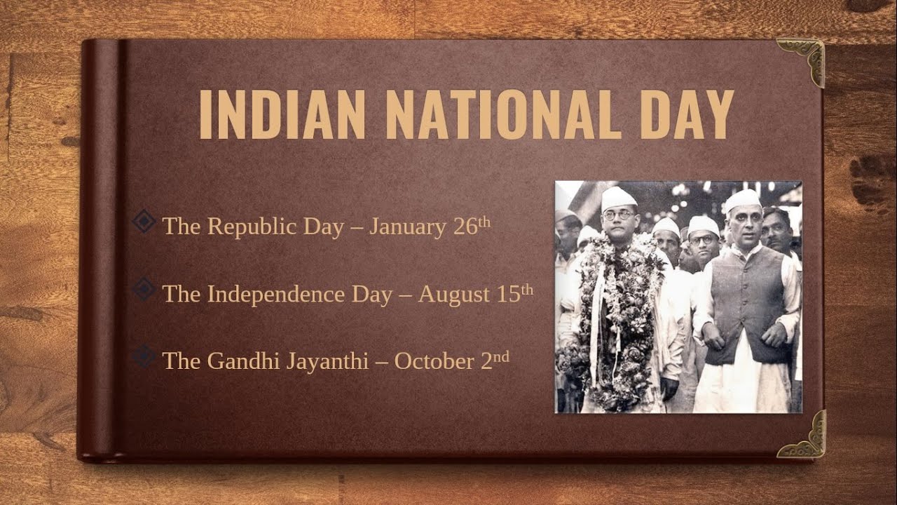 Indian National Day National Days of India The Independence Day