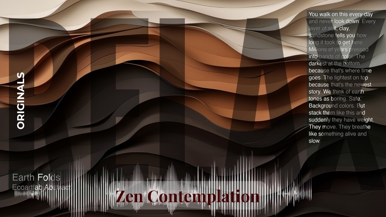 Relax - Relaxing Zen with Originals | Folds · Ecoartlab Abstract & others