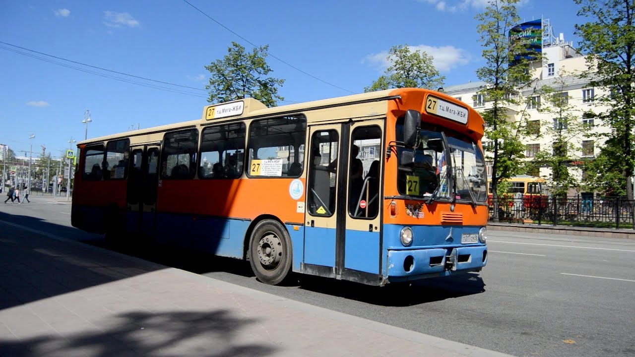 Автобус маршрута 27 в Екатеринбурге - YouTube