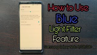 How to Use Blue Light Filter Feature in Samsung Galaxy Note 8 with Android 7.1.1 screenshot 1