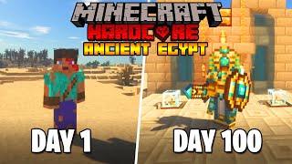 I Survived 100 Days in Ancient Egypt in Minecraft... Here's what happened
