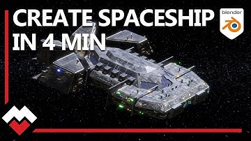 create spaceship fast in blender ( random flow )