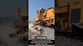 Railway Ballast Tamping Machine Maintaining Track Stability !! #innovation #tools #ideas