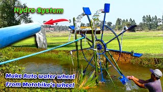 Deep River - Constructing a Waterwheel from bike's wheel / Harnessing Hydro power Energy for farm