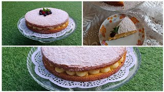 كيك مركريطة الايطالي من الذ ما يكون torta margarita con crema pasticcera 