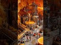 Orange — Industrial Juice Refinery Construction #oddlysatisfying #aivideo #miniatureworld #shorts