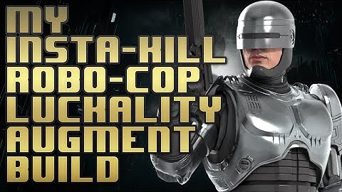 My unblockable insta-kill Robo-cop luckality augment build 1 shot no matter the round or health left