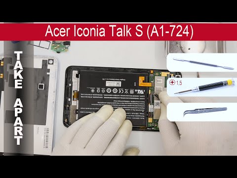 How to disassemble 📱 Acer Iconia Talk S (A1-724) Take apart Tutorial