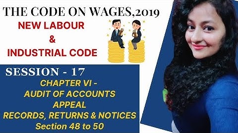 Code on Wages, 2019 | Audit, Appeal & Records | Session 17 - Section 48 to 50 #hr #readytoupskill