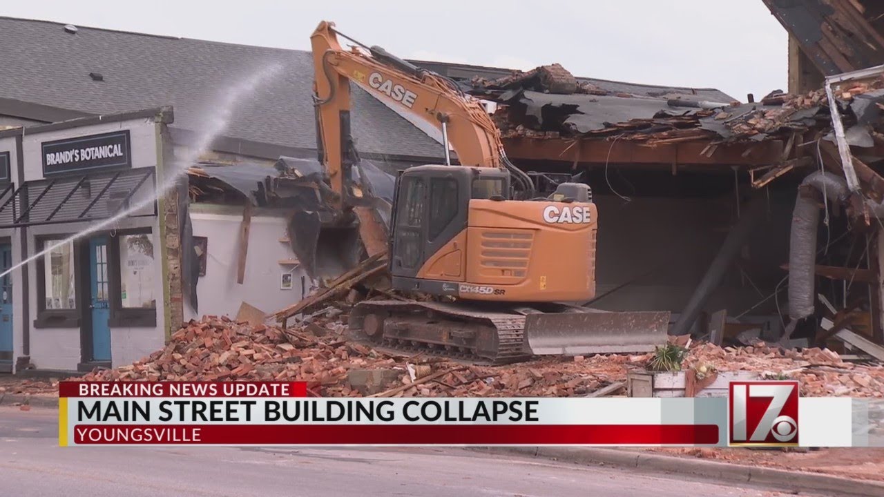 More businesses torn down after Youngsville building partial collapse