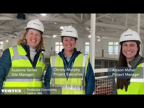 Construction of Pembroke Community Center, MA - All Women Construction Management Team