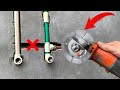 Plumbers never want you to know this! Fastest technique to install metal water pipes inside wall