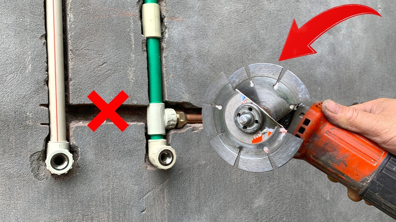 Plumbers never want you to know this Fastest technique to install metal water pipes inside wall